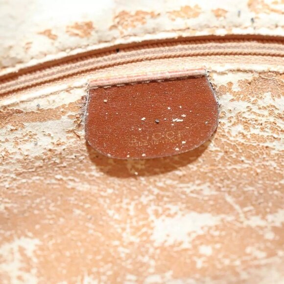 GUCCI Bamboo Hand Bag Suede Brown Gold 001 - Picture 13 of 16